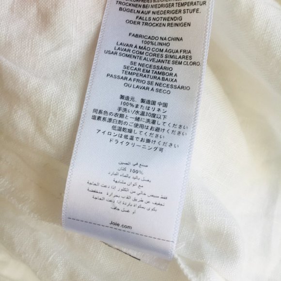 Joie Brandt 100% Linen Ruffled Flounce Shift Dress - Picture 7 of 10